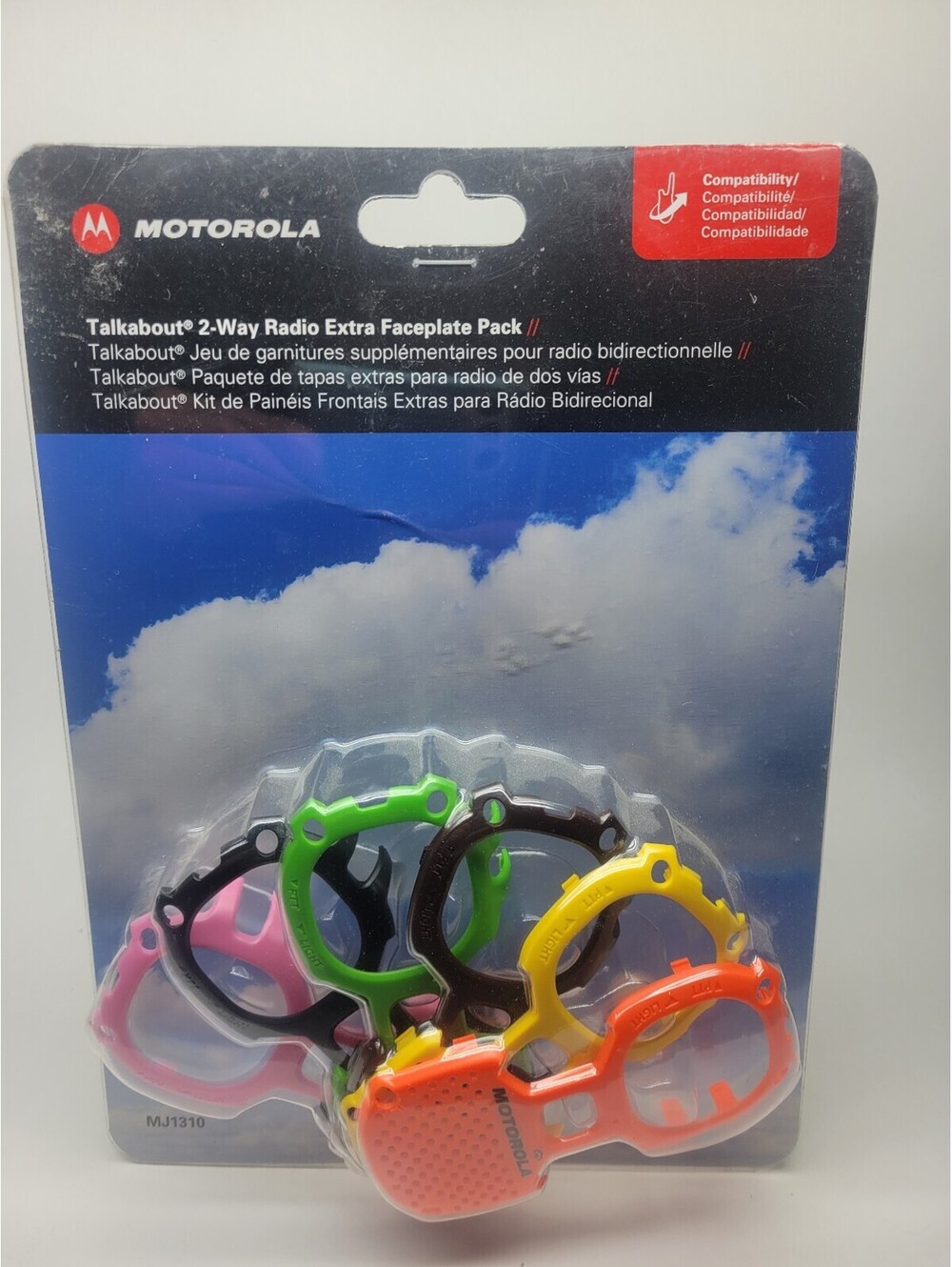 6 Pc. Motorola Faceplates for Most Talkabout MJ Series 2-Way Radios MJ1310
